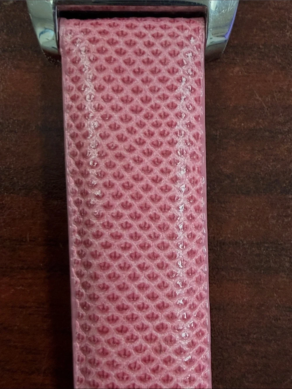 Women's Pink Leather Strap Watch with Silver Case by BOSS